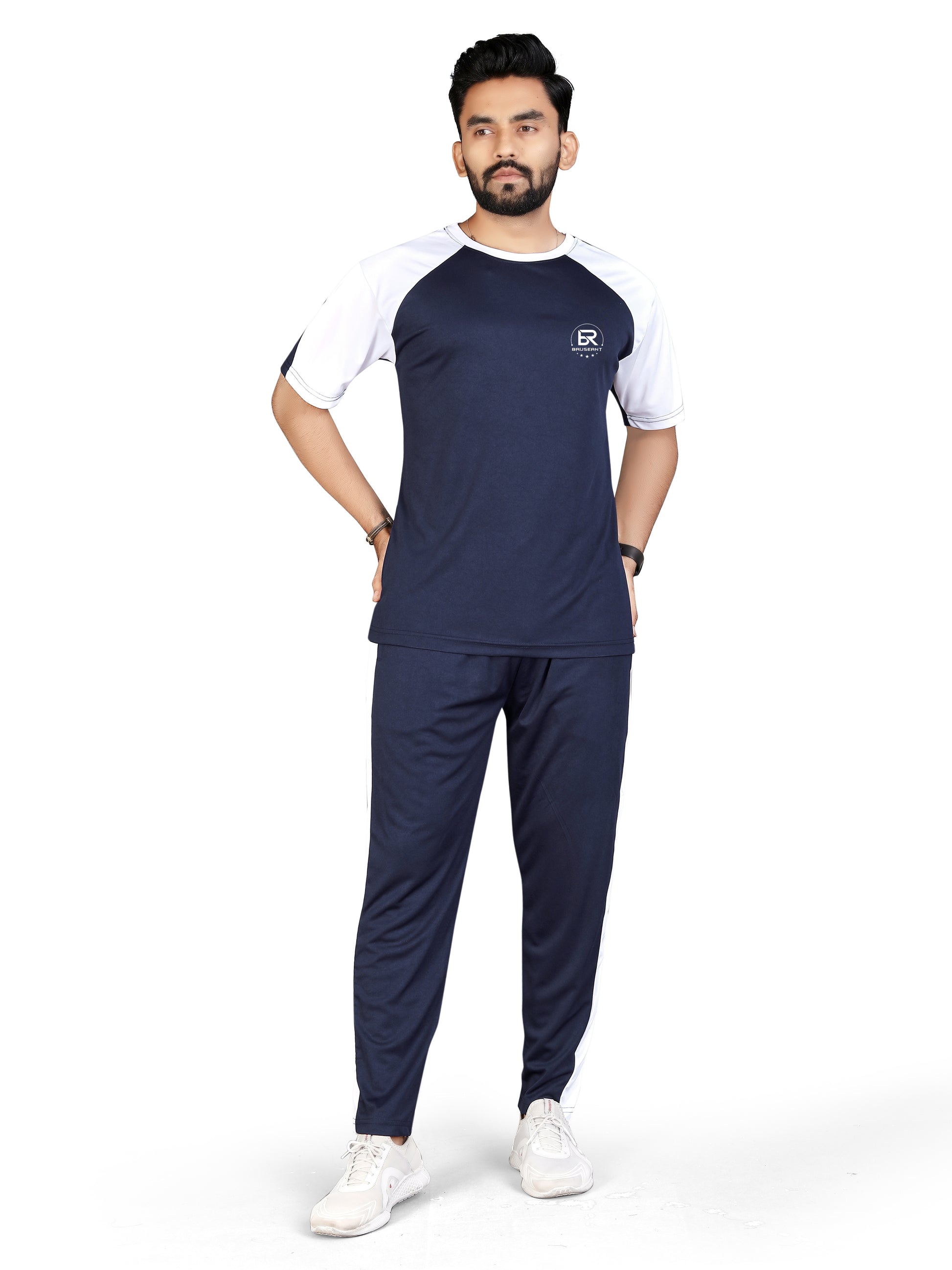 Men Mustard Stripes Pure Cotton Regular Fit Night Wear Night Suit