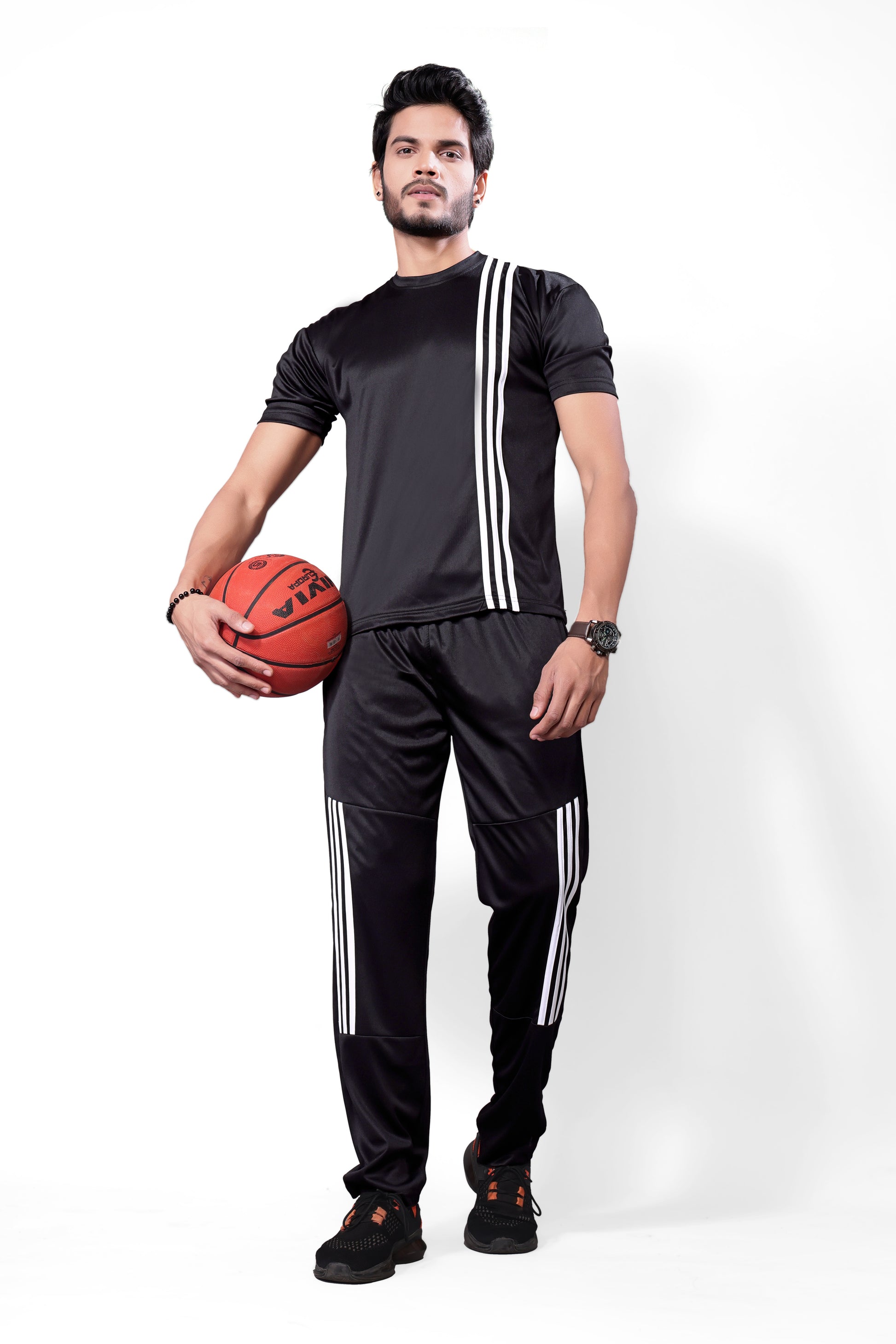 Pure Cotton Relaxed Fit Gray Night Suit For Men
