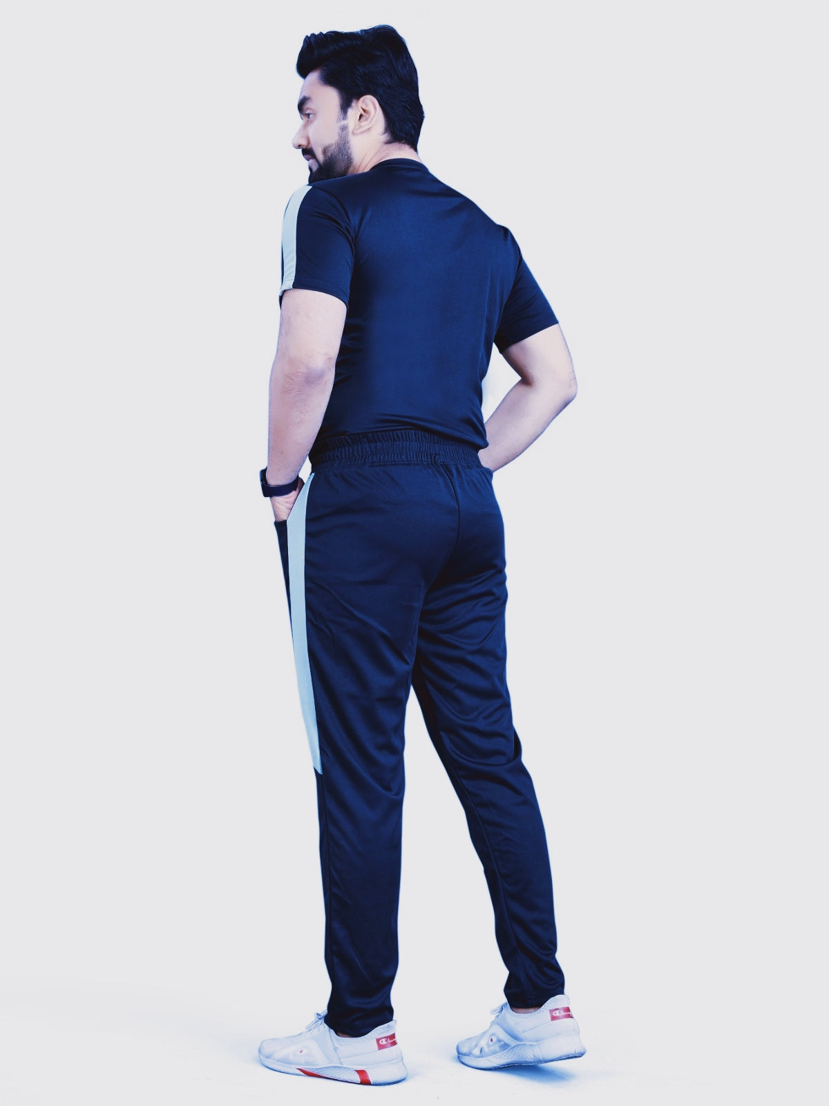 Pure Cotton Relaxed Fit Gray Night Suit For Men
