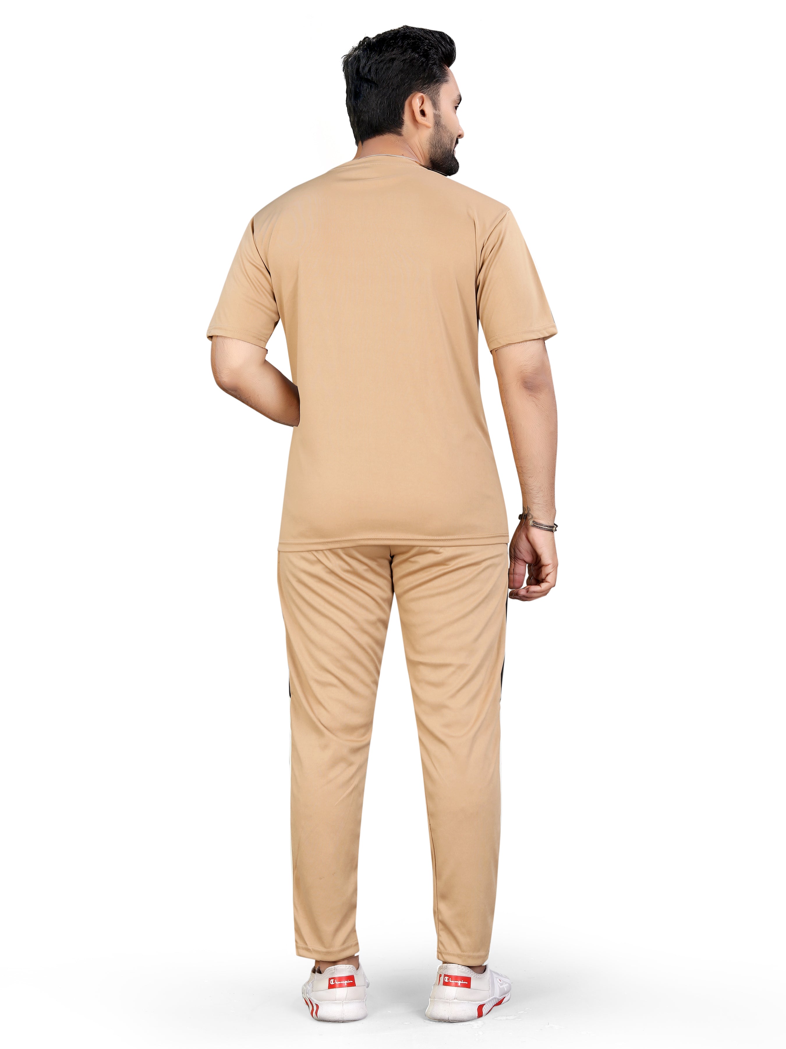 Light Coffee Relaxed Fit Latest Night Dress For Men