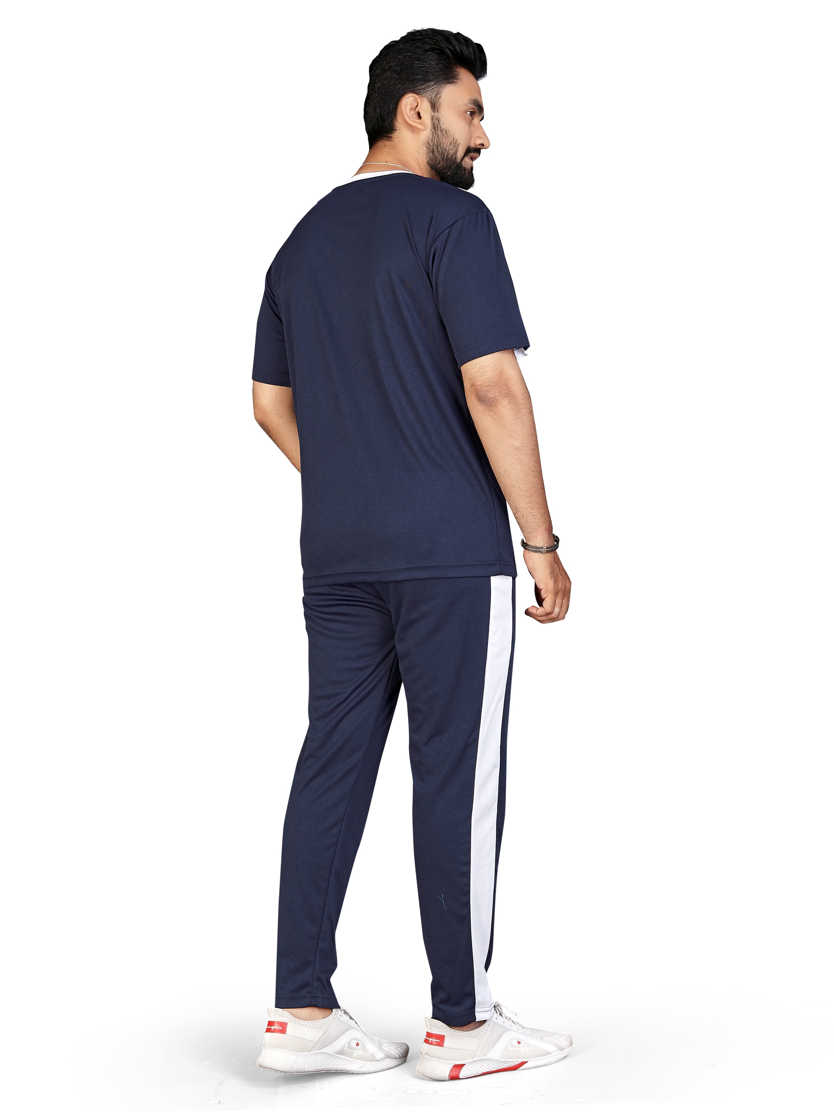 Men Mustard Stripes Pure Cotton Regular Fit Night Wear Night Suit