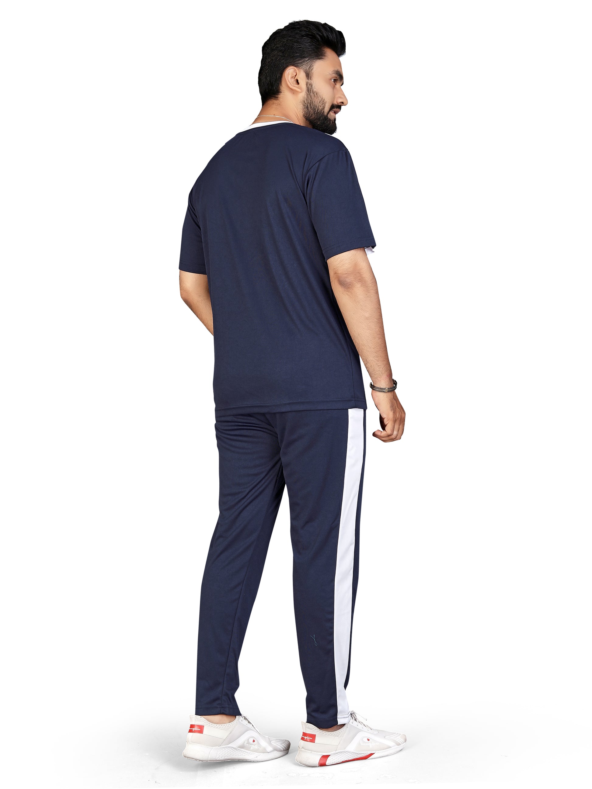 Men Mustard Stripes Pure Cotton Regular Fit Night Wear Night Suit