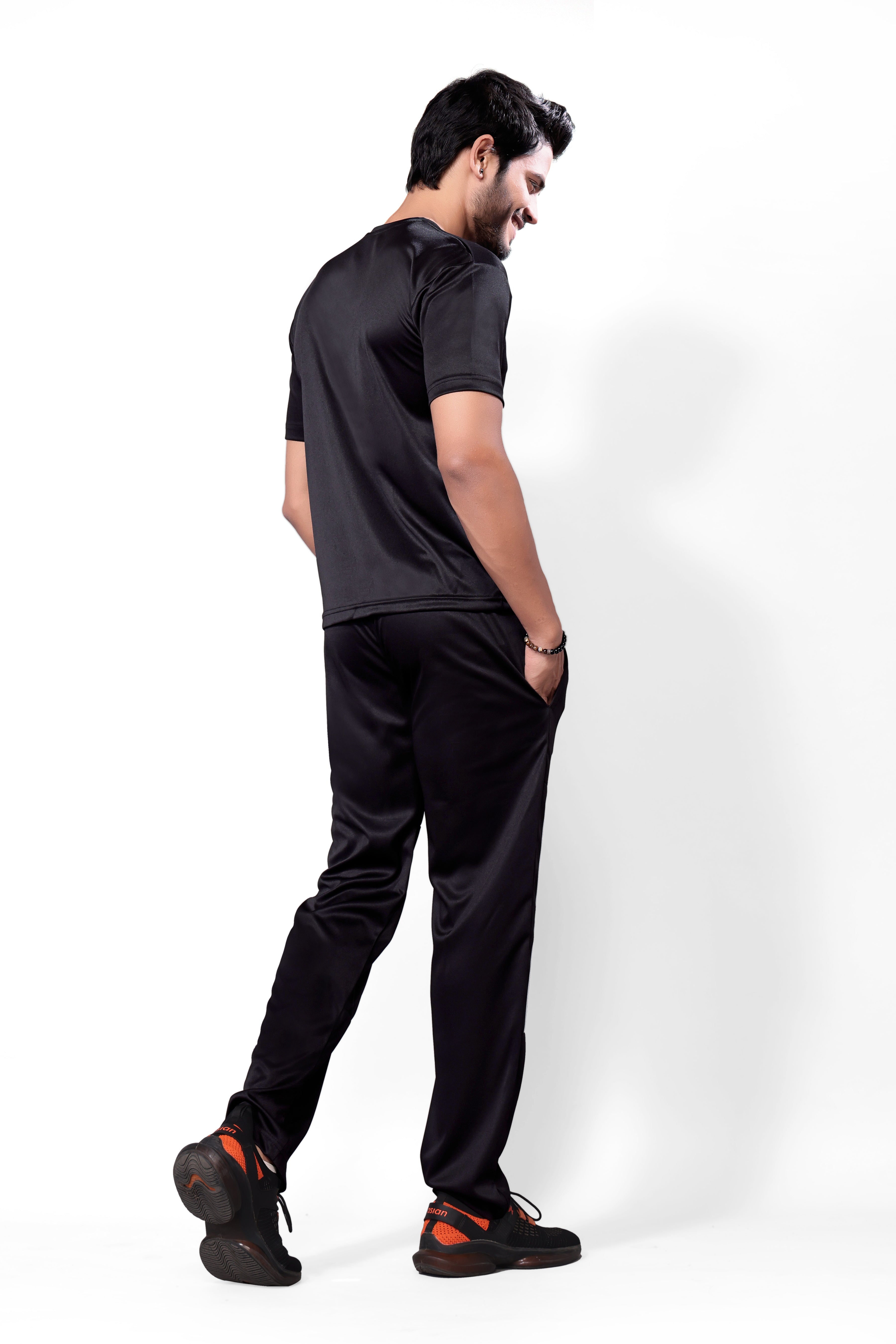 Pure Cotton Relaxed Fit Gray Night Suit For Men