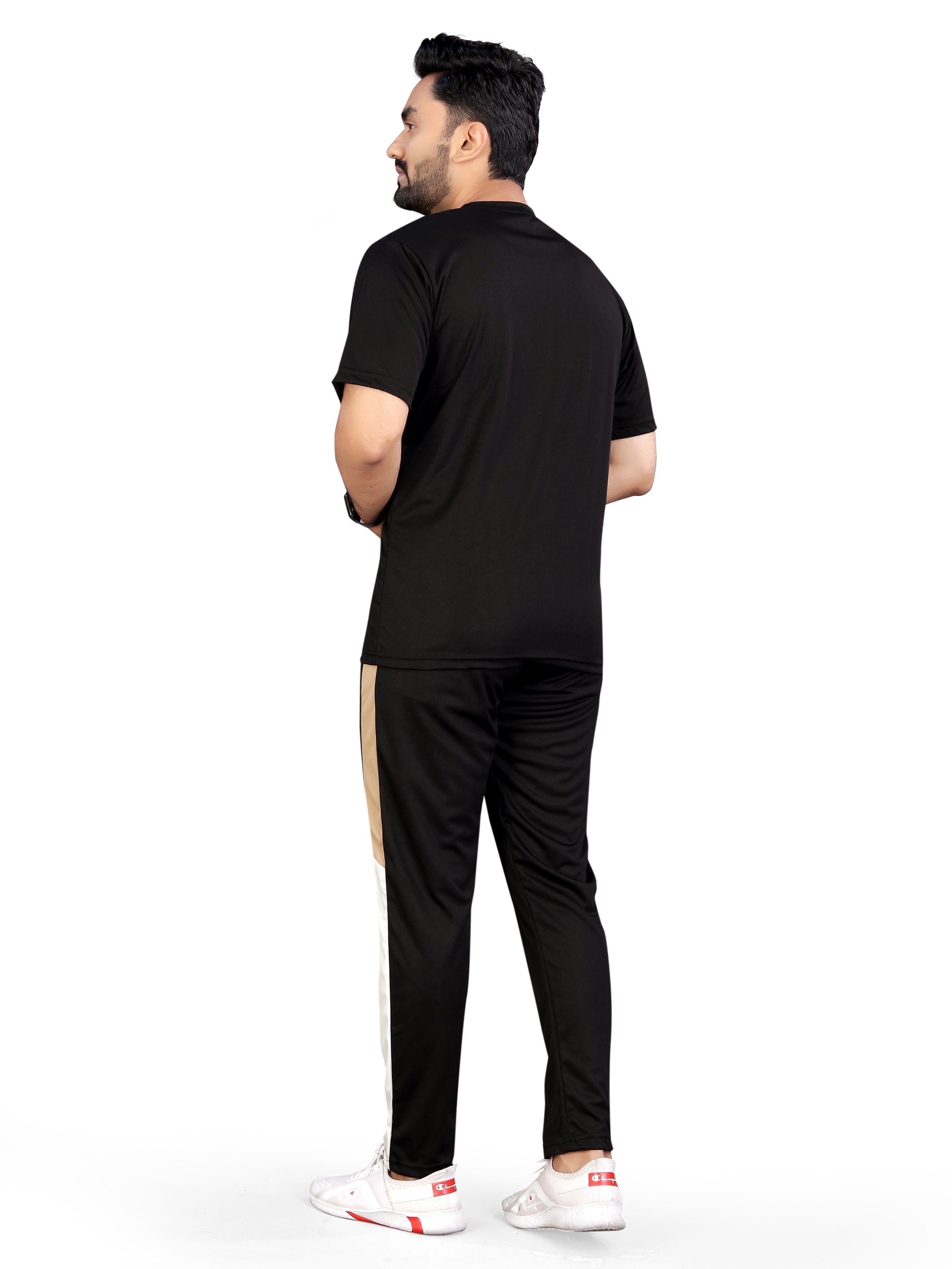 Black Relaxed Fit Regular Wear Night Dress For Men