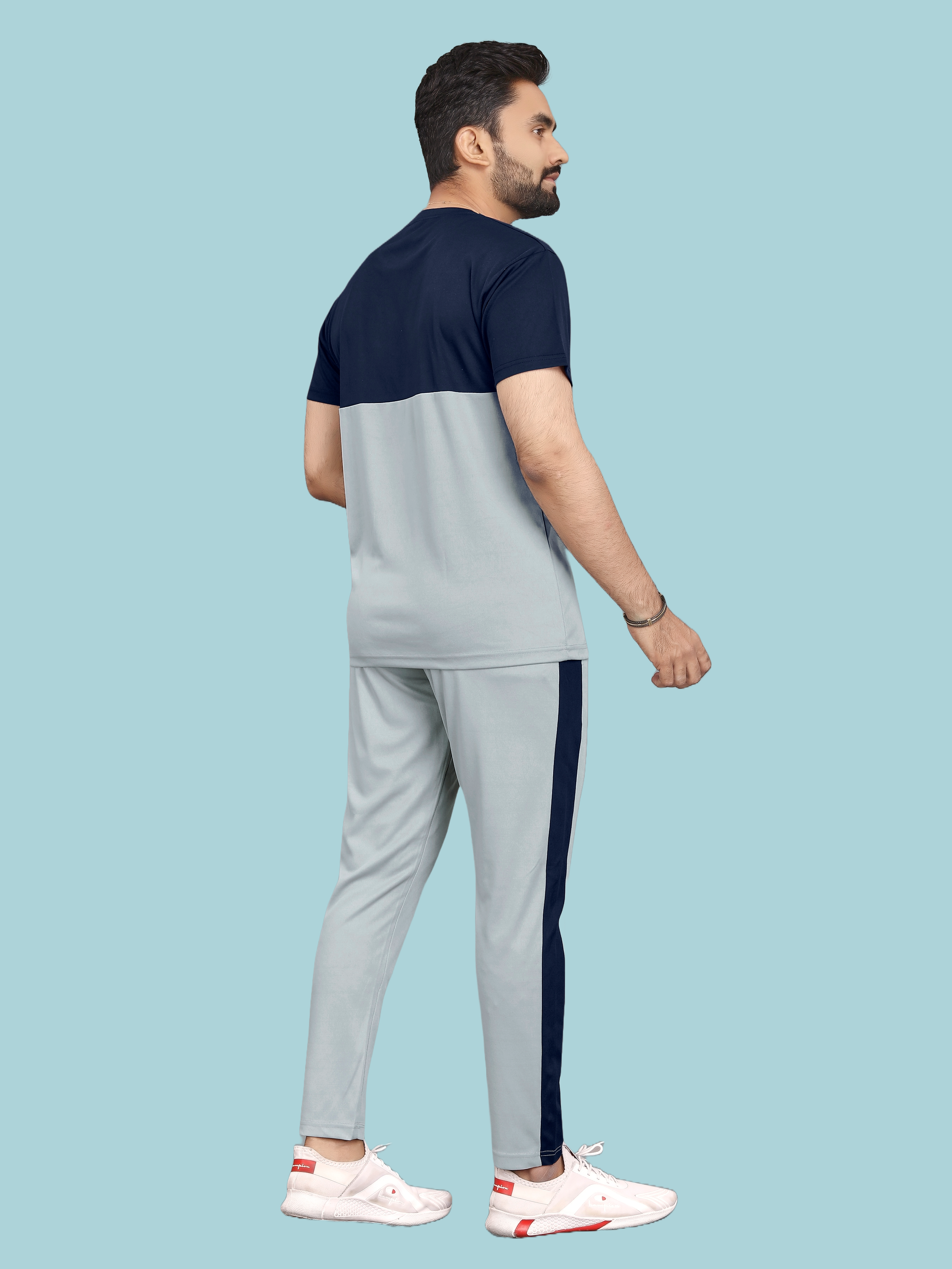 Premium Quality Fabrics Grey Sports Wear Dress Online