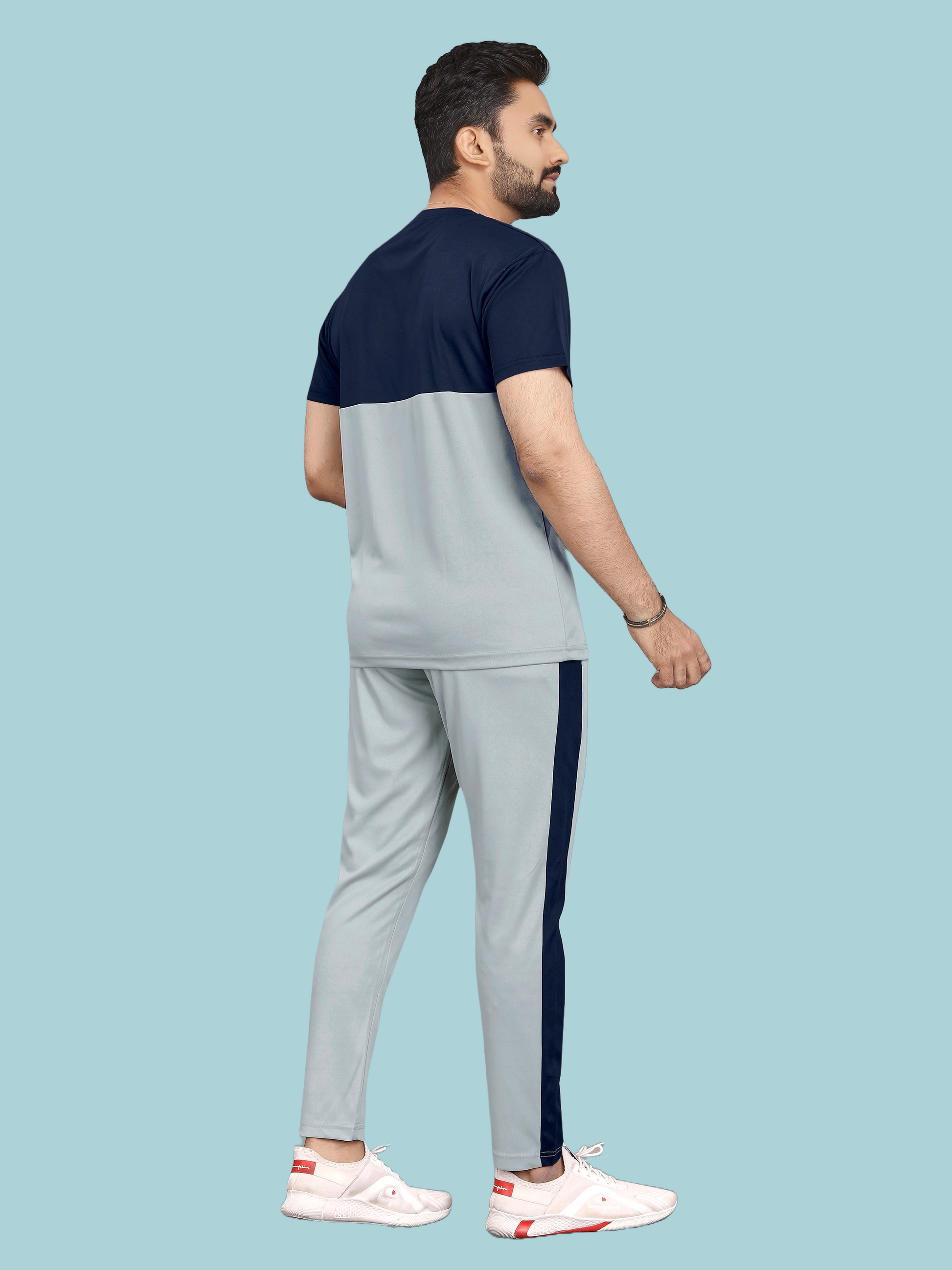 Premium Quality Fabrics Grey Sports Wear Dress Online
