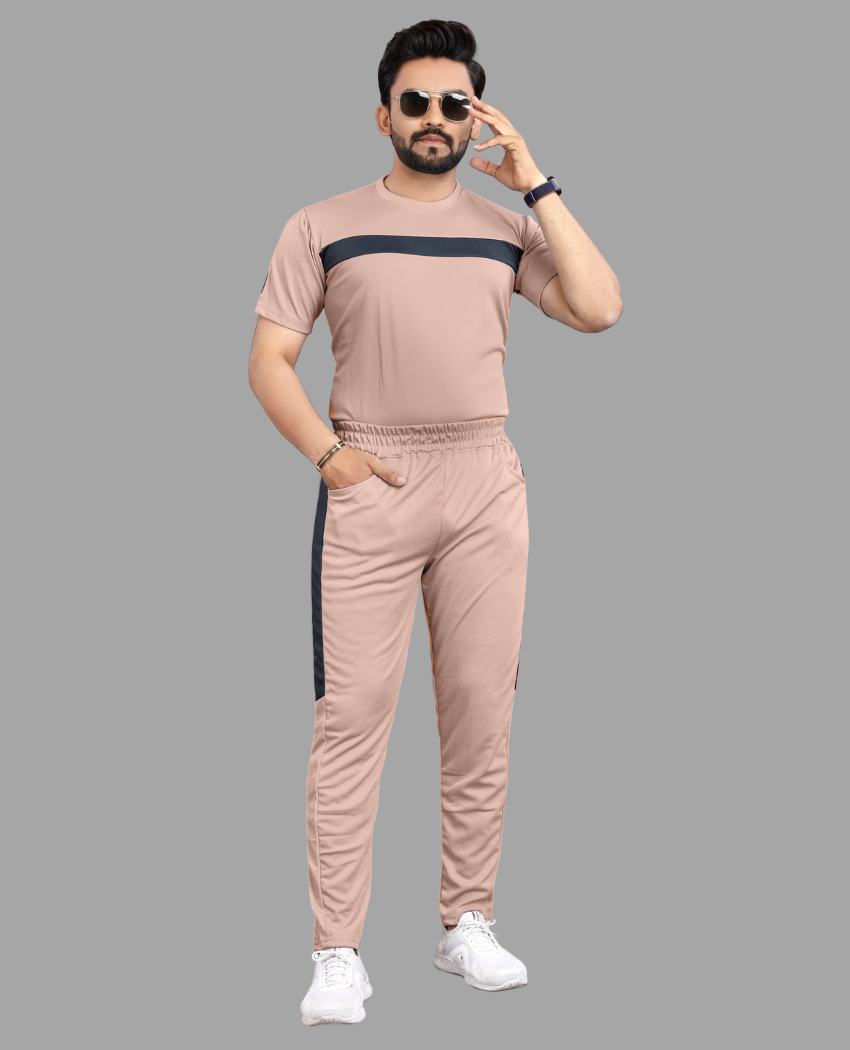 Pure Cotton Relaxed Fit Gray Night Suit For Men