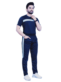 Pure Cotton Relaxed Fit Gray Night Suit For Men