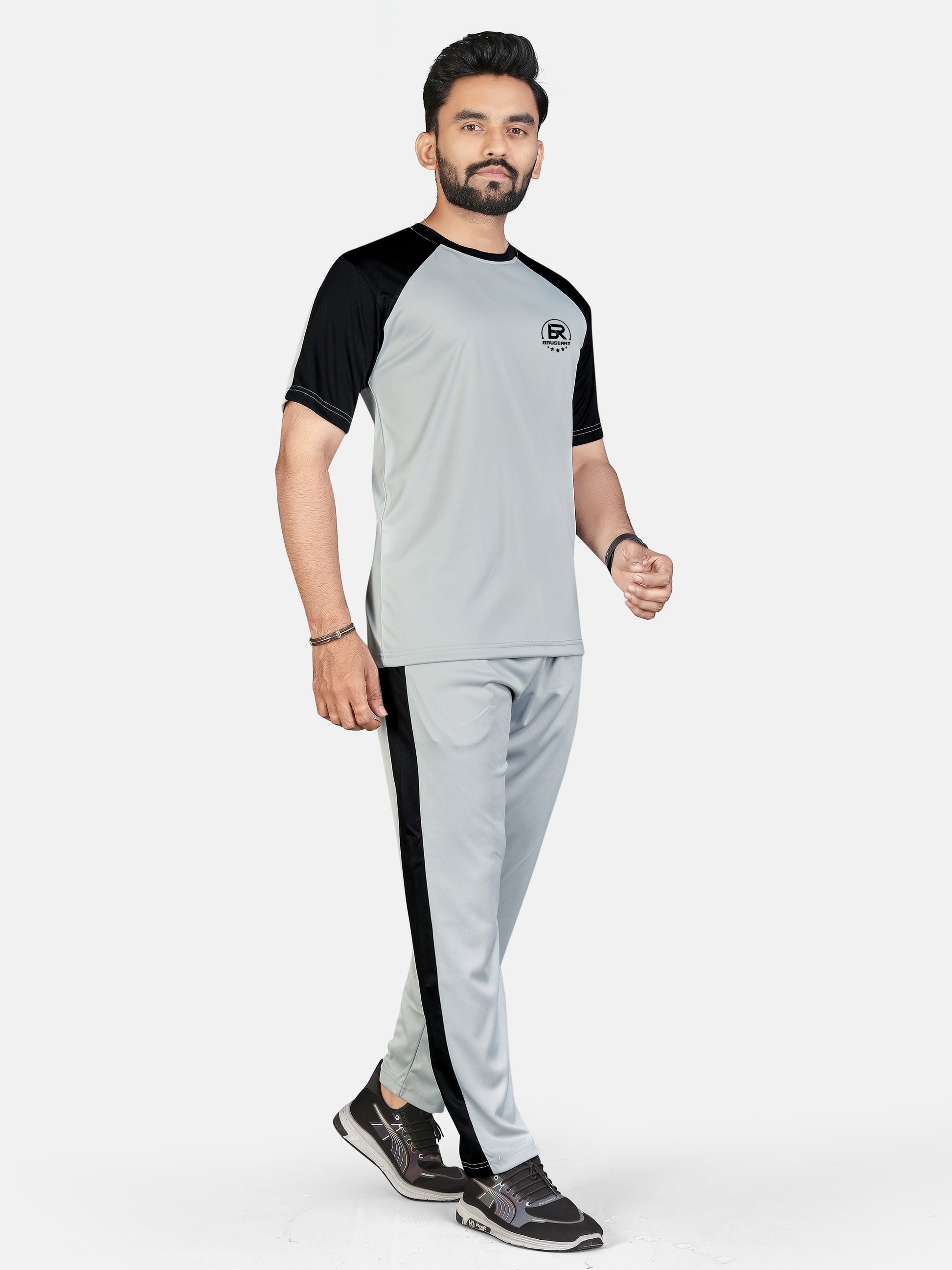 Men Mustard Stripes Pure Cotton Regular Fit Night Wear Night Suit