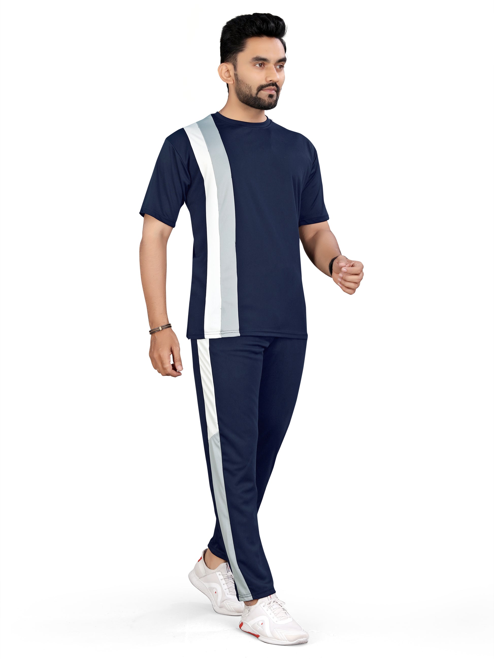 Relaxed Fit Blue Color Night Suits Dress For Men