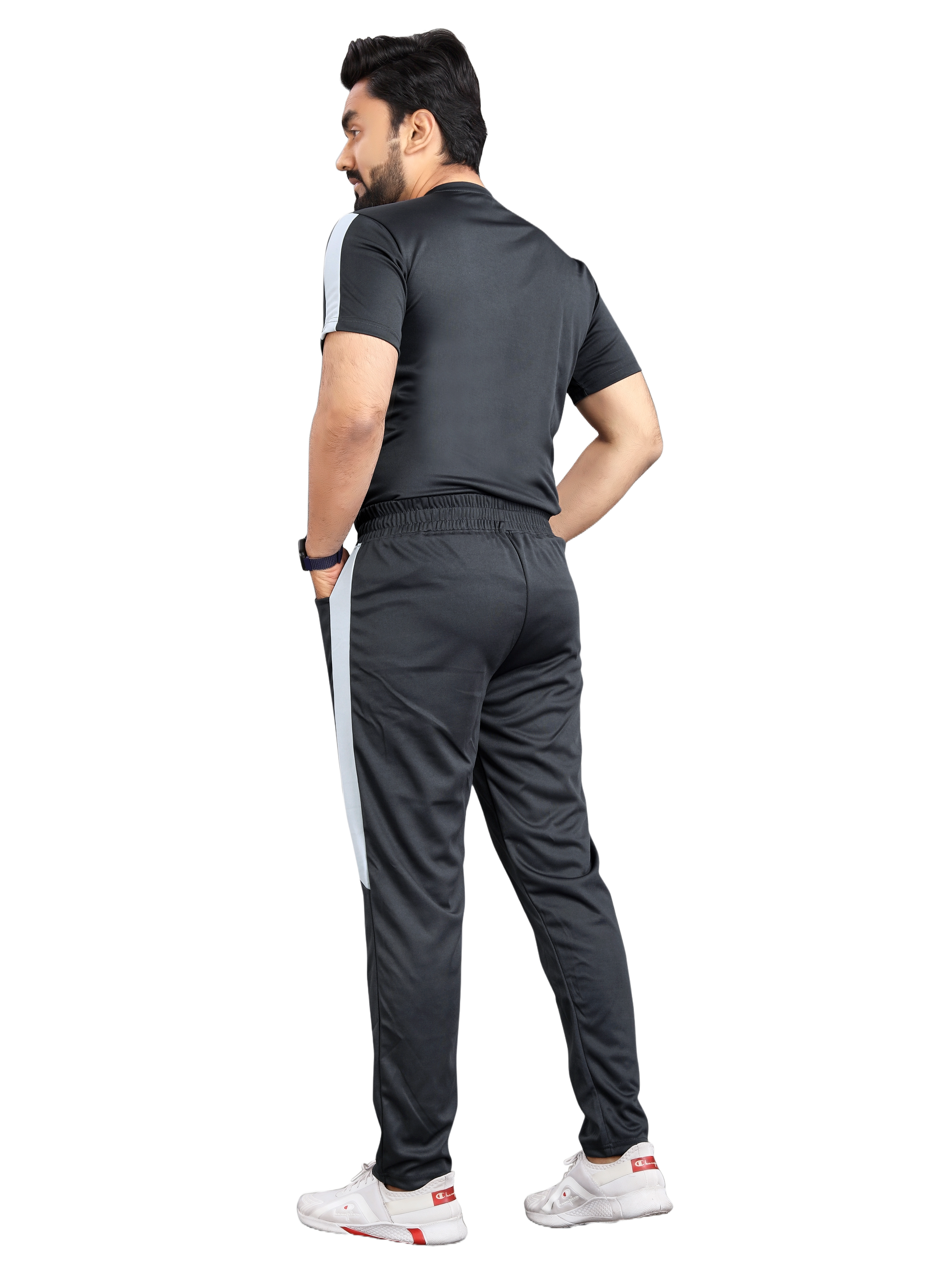 Pure Cotton Relaxed Fit Gray Night Suit For Men