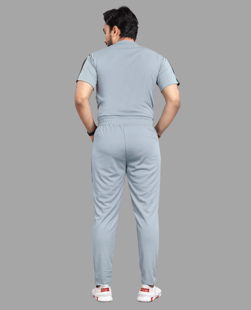 Pure Cotton Relaxed Fit Gray Night Suit For Men