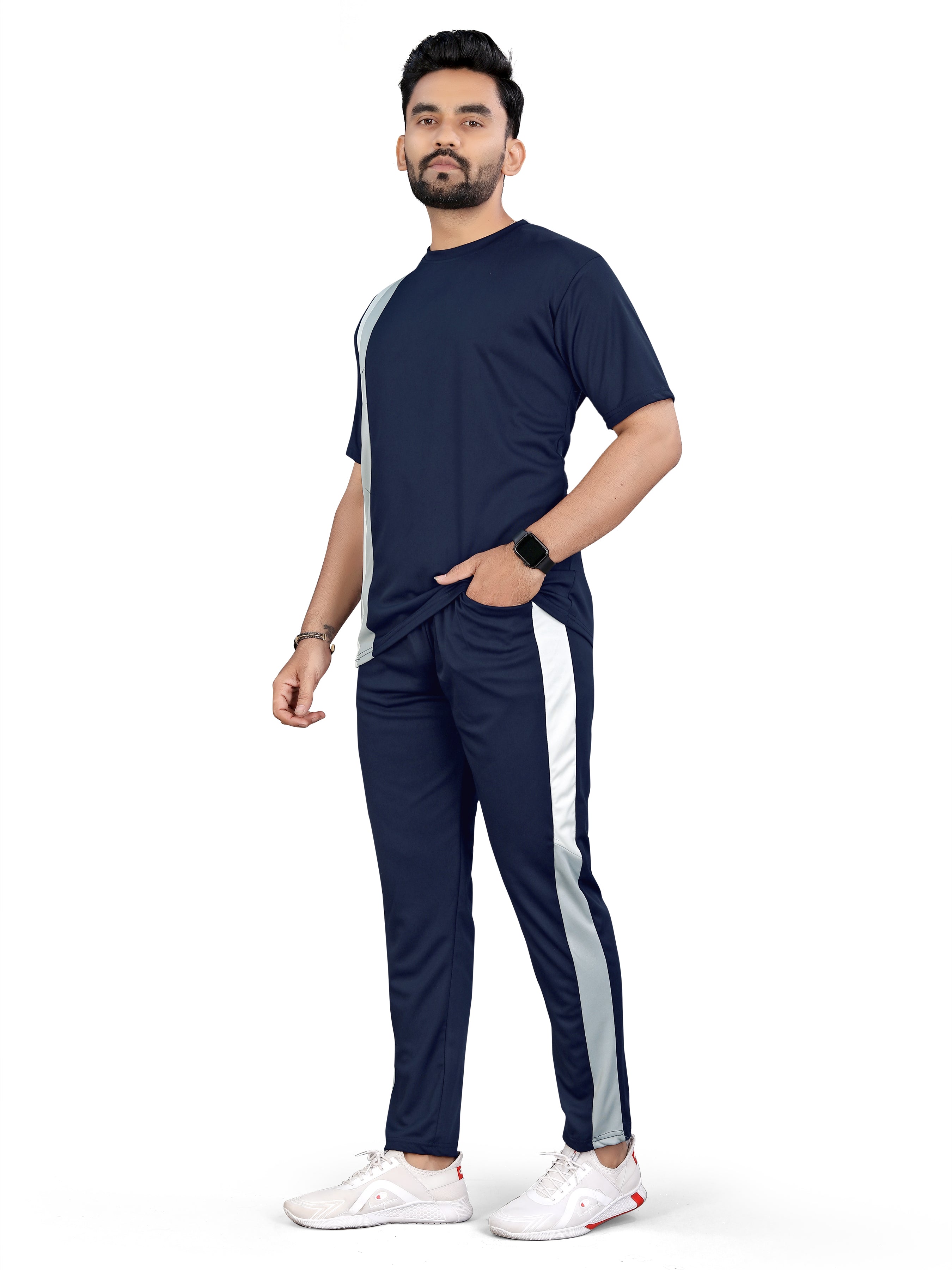 Relaxed Fit Blue Color Night Suits Dress For Men