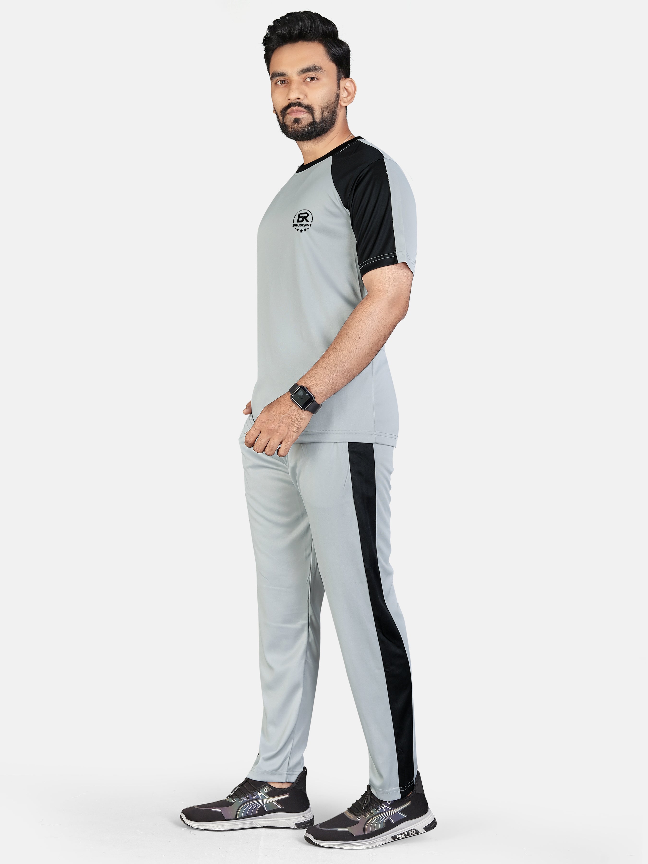 Men Mustard Stripes Pure Cotton Regular Fit Night Wear Night Suit