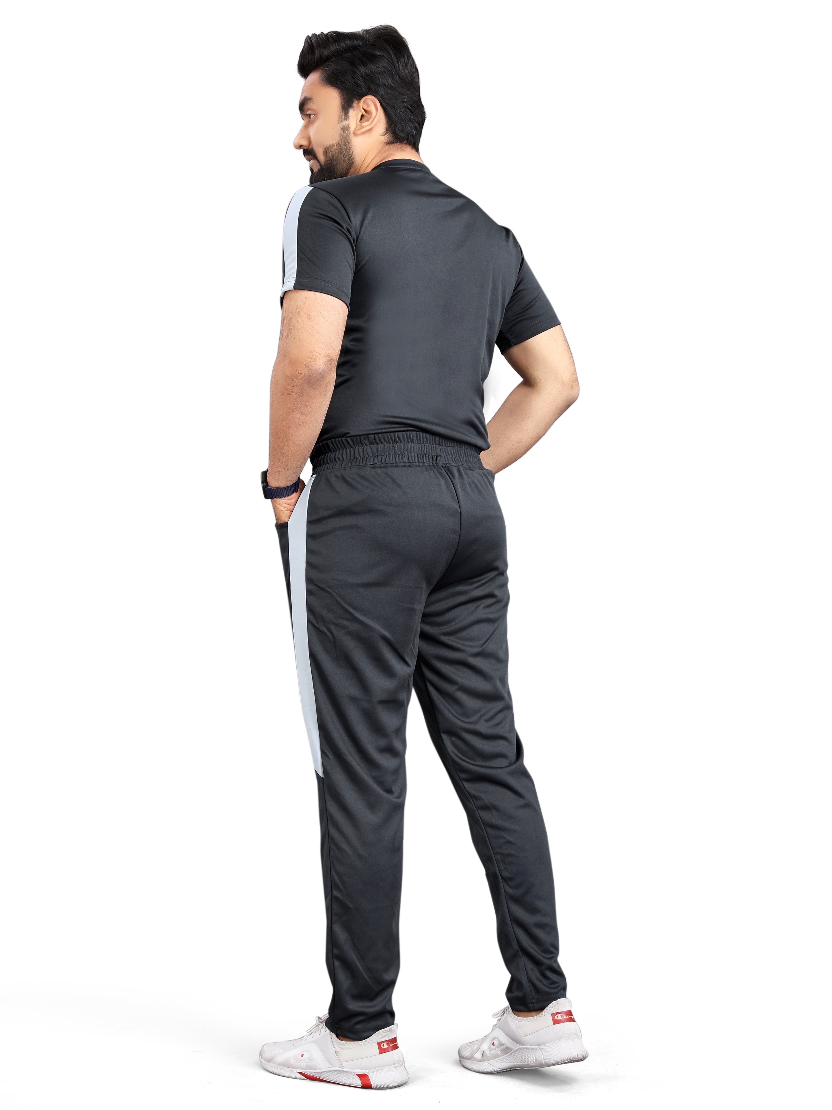 Pure Cotton Relaxed Fit Gray Night Suit For Men