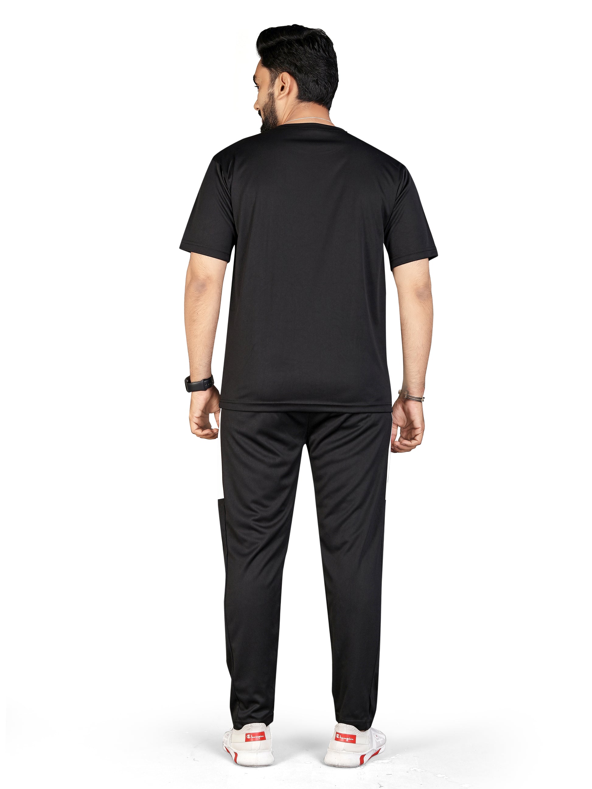 Black Color Regular Fit Night Wear Night Suit For Men