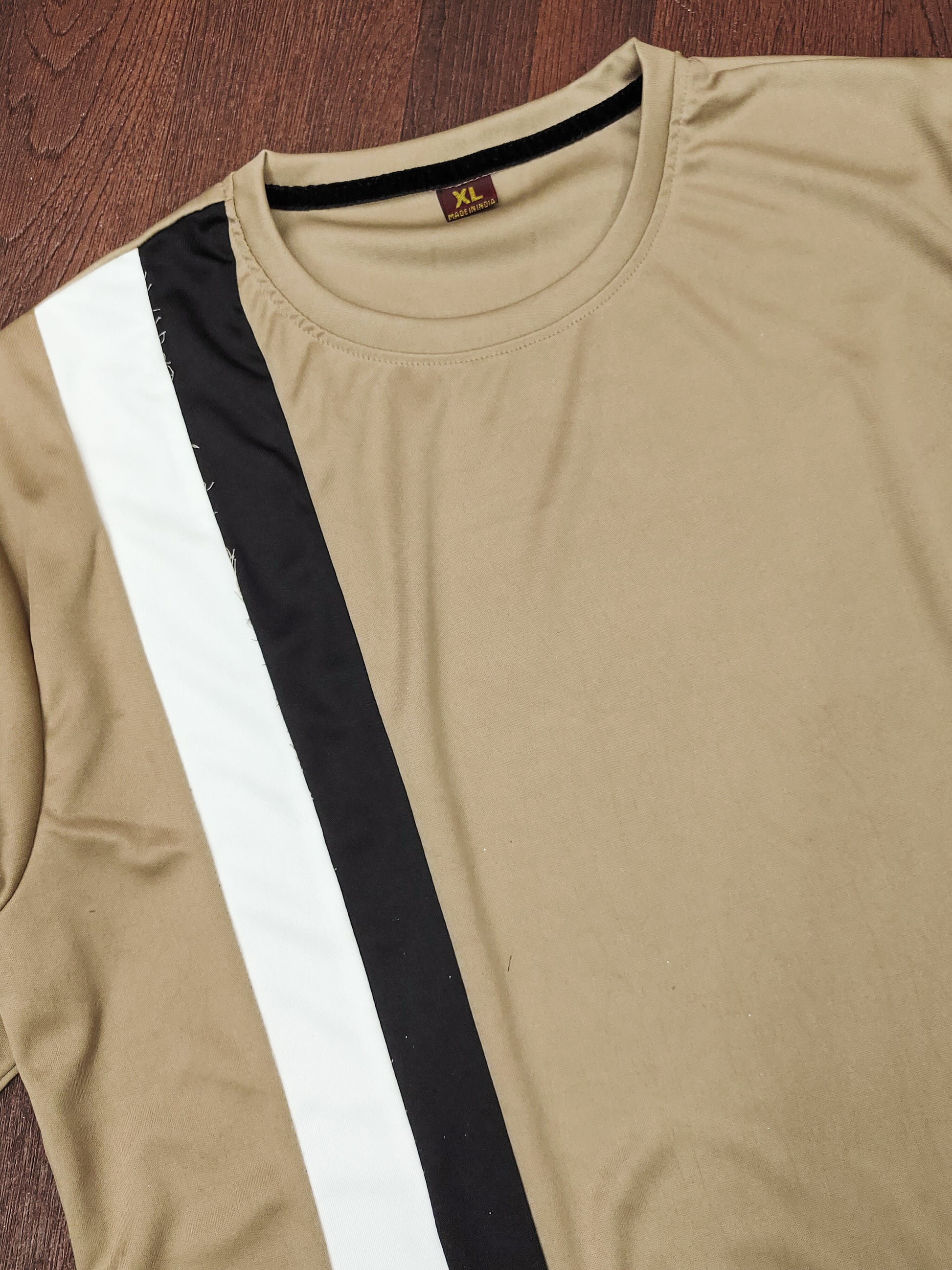 Dark Cream Relaxed Fit Night Dress For Men