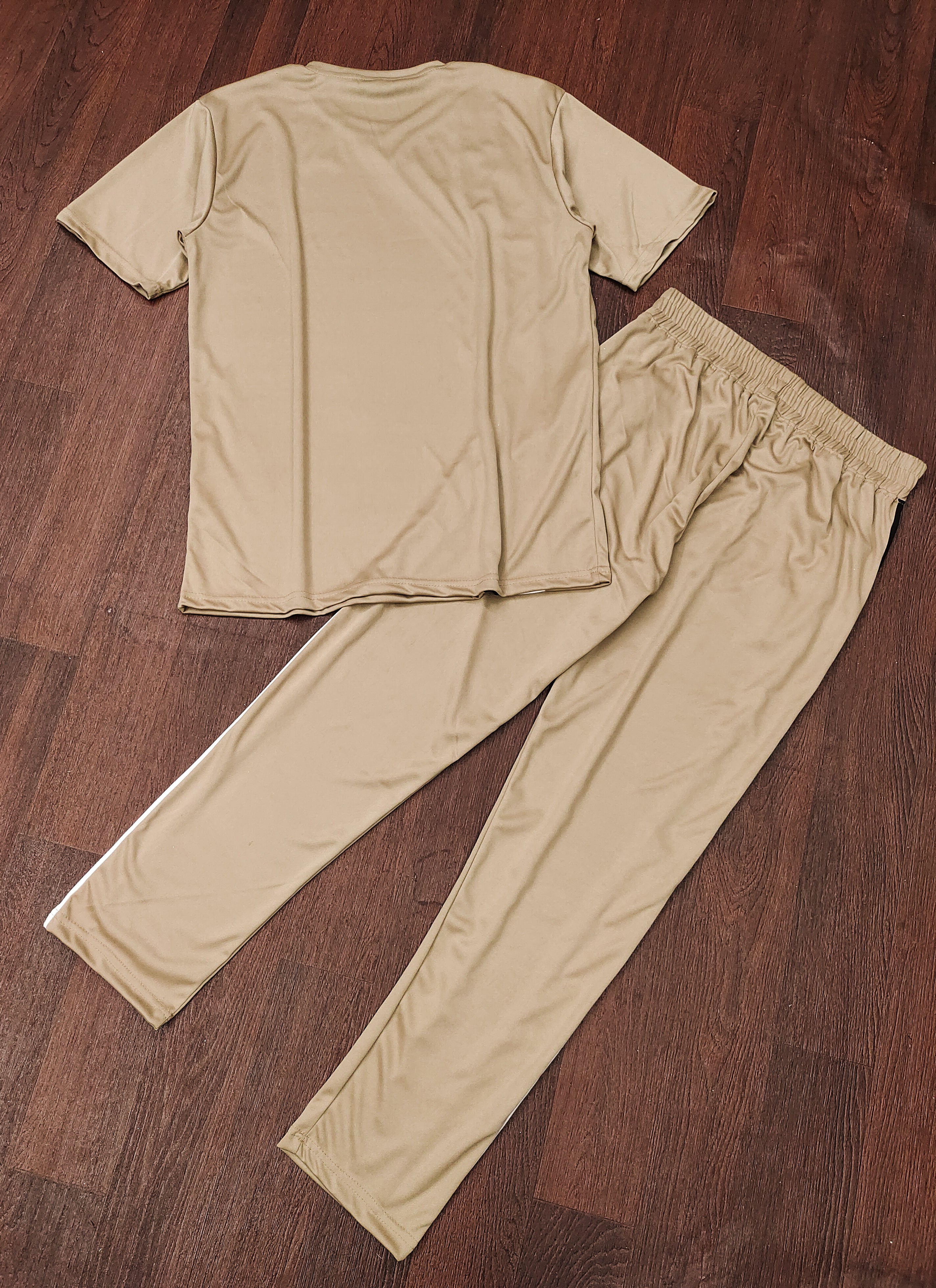 Dark Cream Relaxed Fit Night Dress For Men