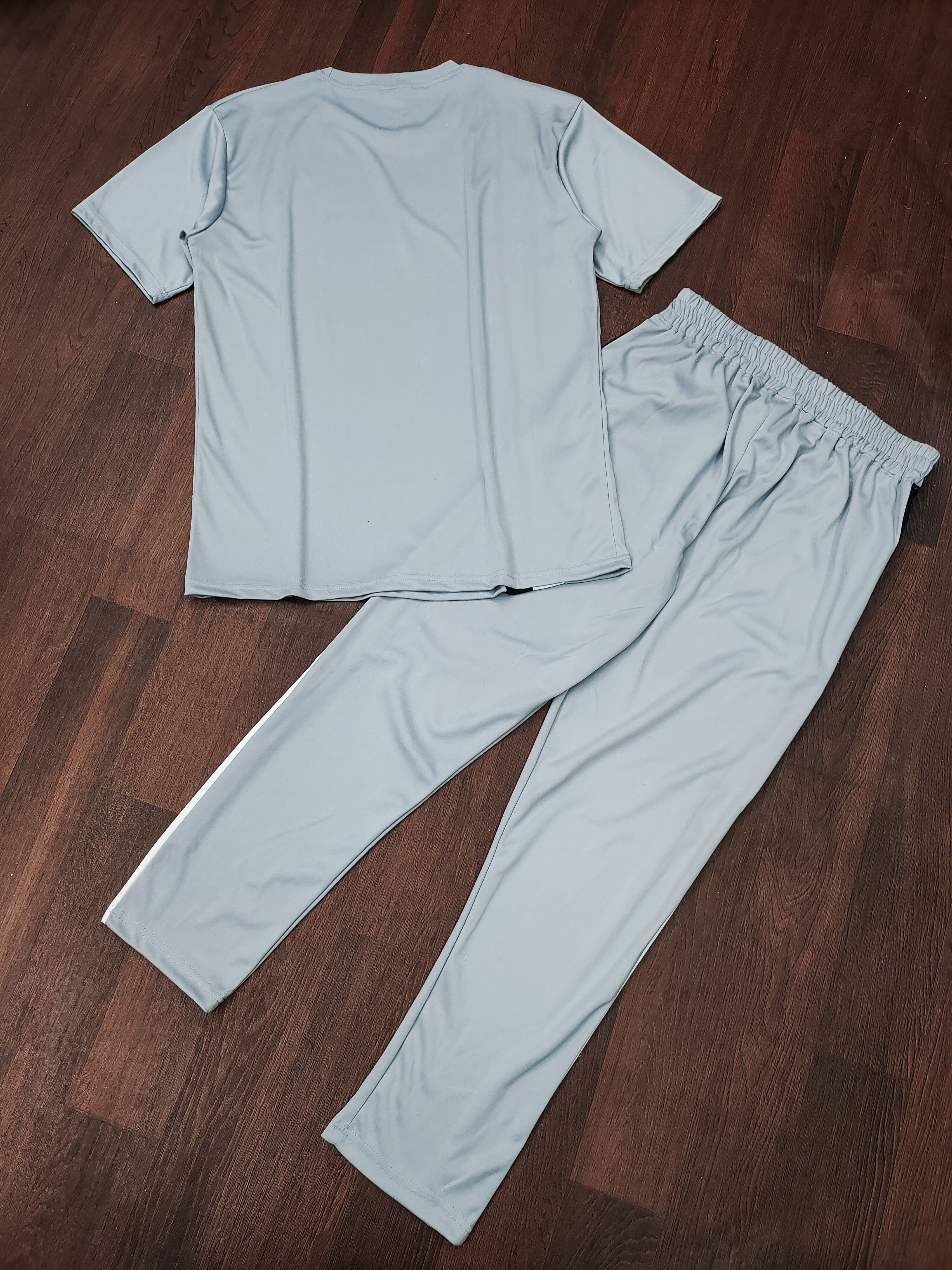 Light Grey Relaxed Fit Low Rate Night Dress For Men