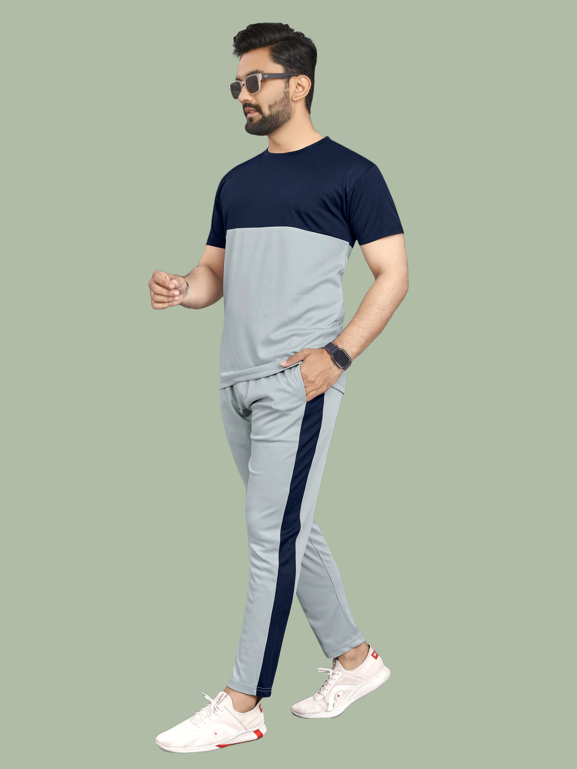 Pure Cotton Relaxed Fit Gray Night Suit Collection