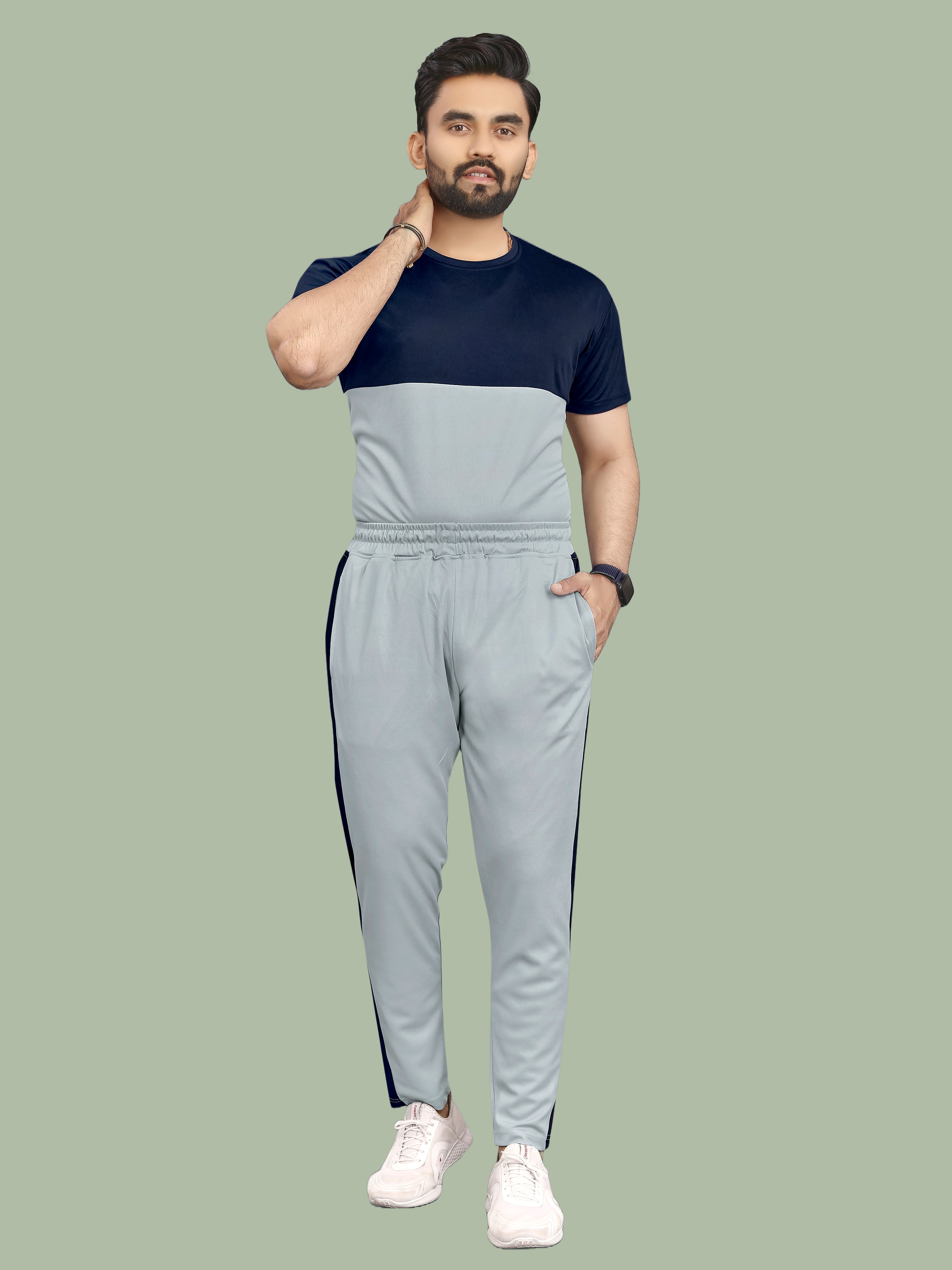 Pure Cotton Relaxed Fit Gray Night Suit Collection