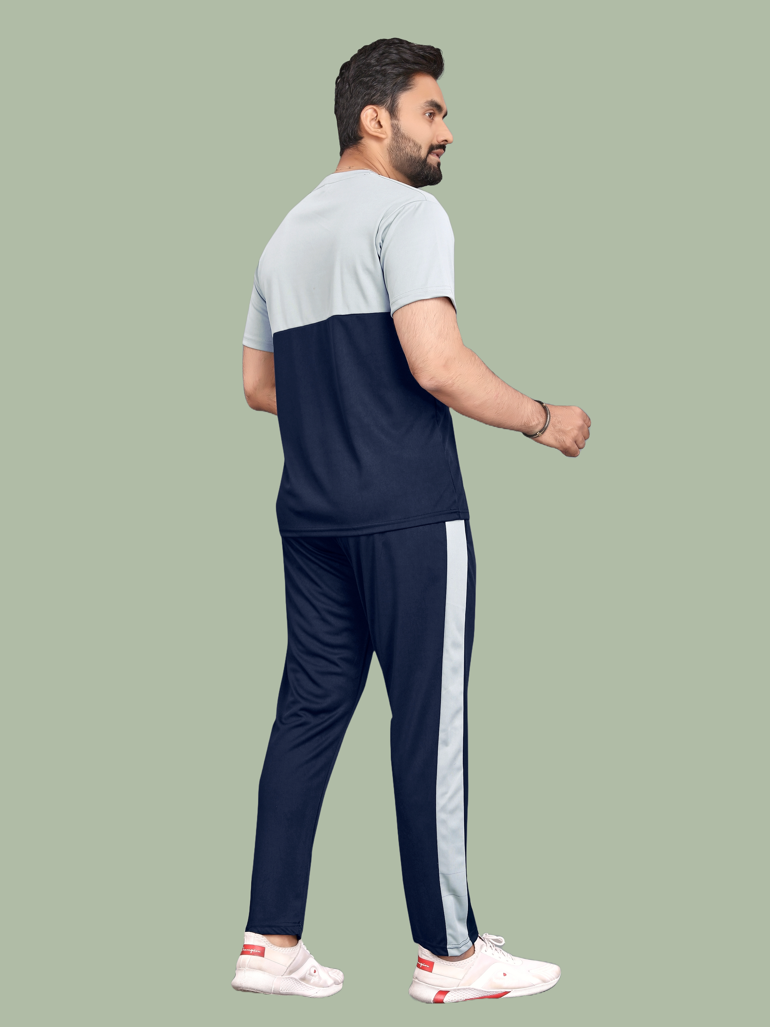 Pure Cotton Relaxed Fit Blue Gym Wear Night Dress Collection