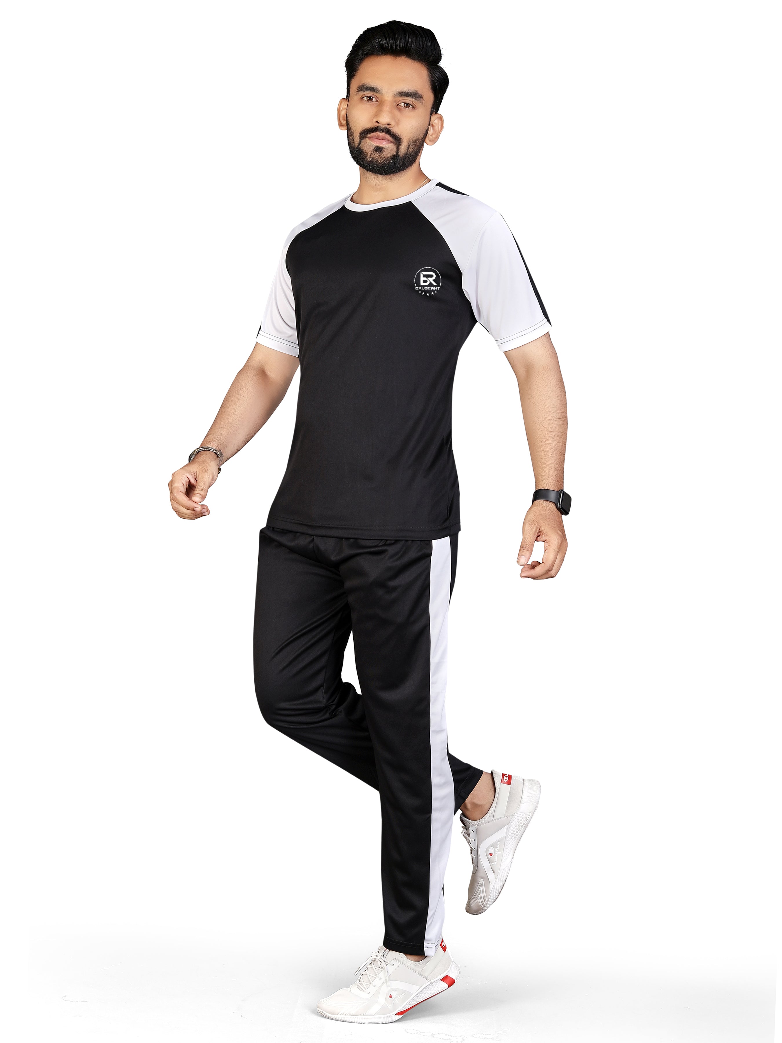 Men Mustard Stripes Pure Cotton Regular Fit Night Wear Night Suit