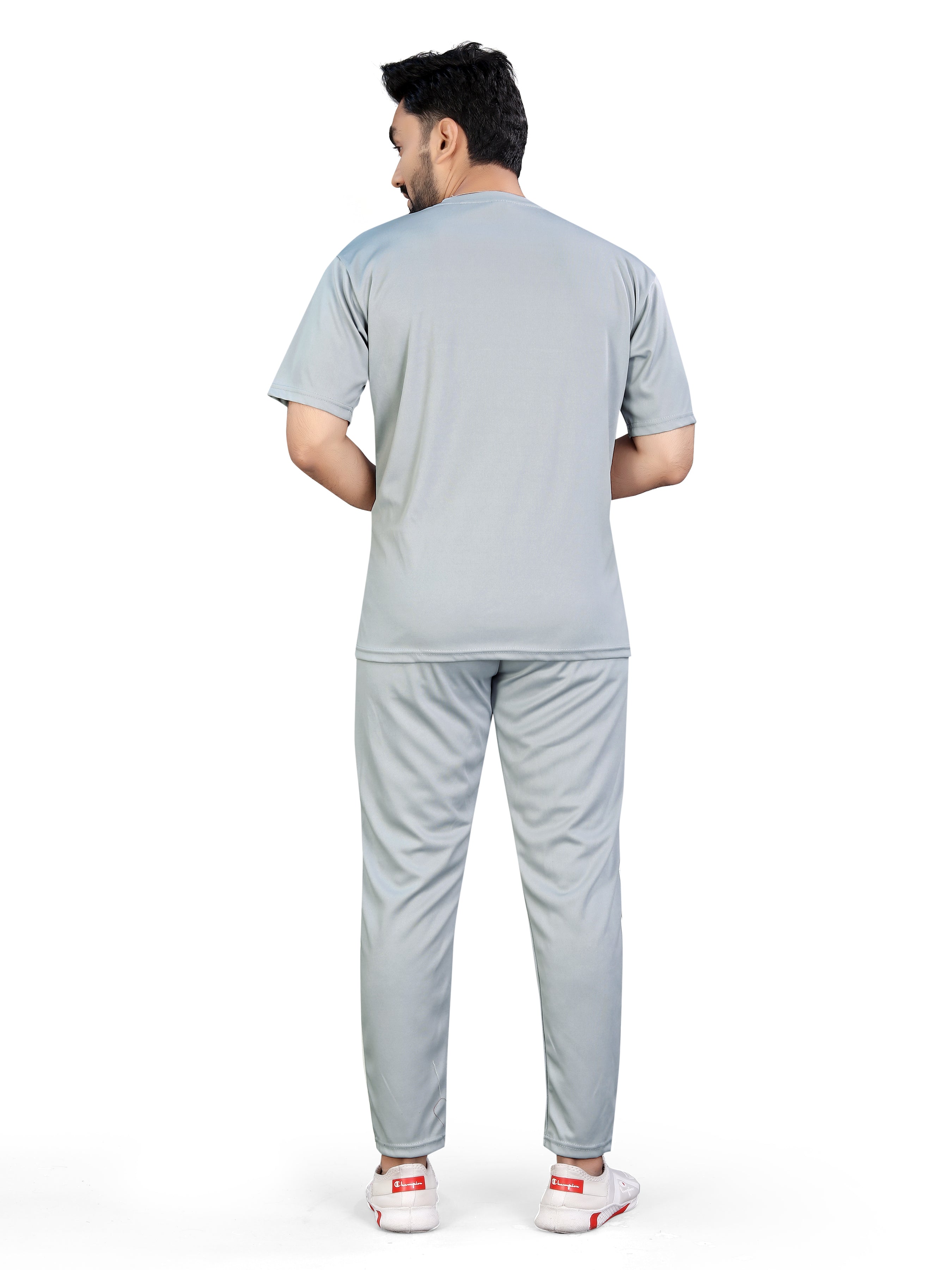 Light Grey Relaxed Fit Night Suits Dress For Men